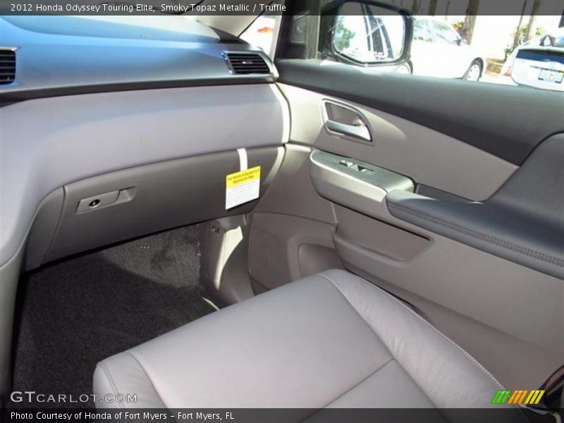 Smoky Topaz Metallic / Truffle 2012 Honda Odyssey Touring Elite