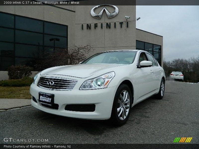 Moonlight White / Wheat 2009 Infiniti G 37 x Sedan