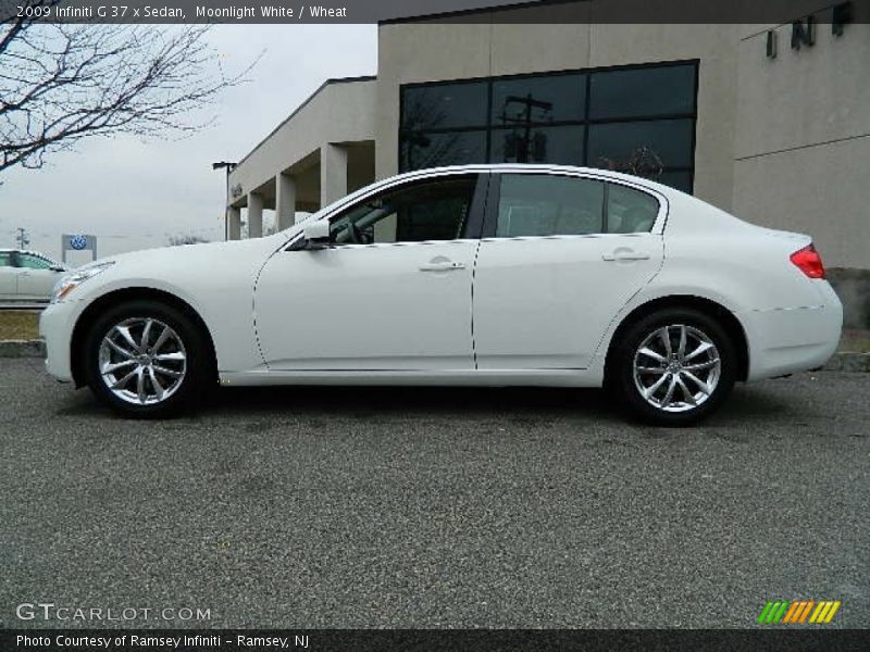 Moonlight White / Wheat 2009 Infiniti G 37 x Sedan