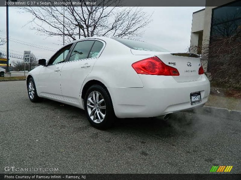 Moonlight White / Wheat 2009 Infiniti G 37 x Sedan