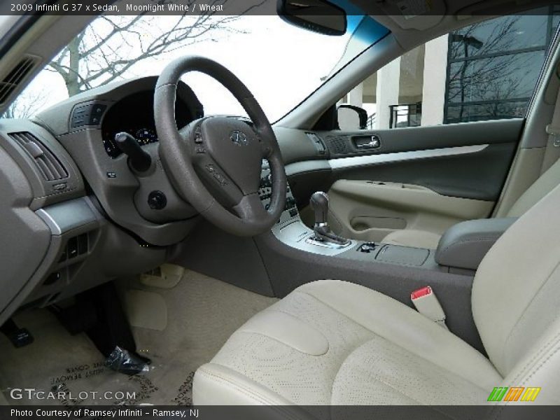 Moonlight White / Wheat 2009 Infiniti G 37 x Sedan
