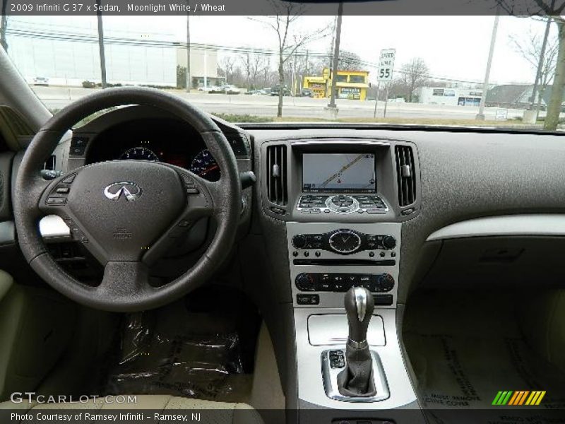 Moonlight White / Wheat 2009 Infiniti G 37 x Sedan