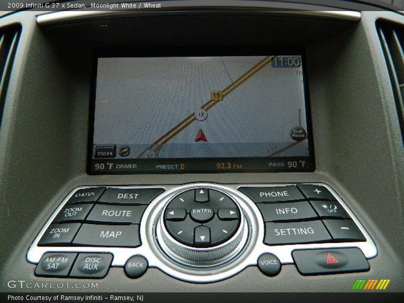 Moonlight White / Wheat 2009 Infiniti G 37 x Sedan