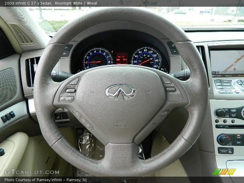 Moonlight White / Wheat 2009 Infiniti G 37 x Sedan