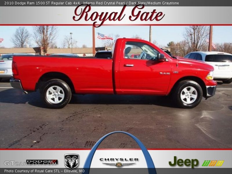 Inferno Red Crystal Pearl / Dark Slate/Medium Graystone 2010 Dodge Ram 1500 ST Regular Cab 4x4