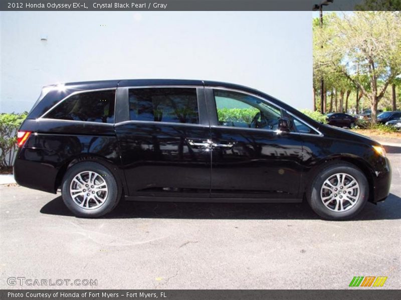 Crystal Black Pearl / Gray 2012 Honda Odyssey EX-L