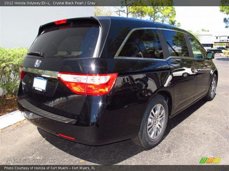 Crystal Black Pearl / Gray 2012 Honda Odyssey EX-L