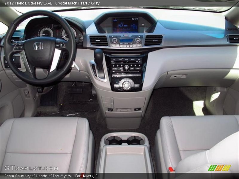 Crystal Black Pearl / Gray 2012 Honda Odyssey EX-L