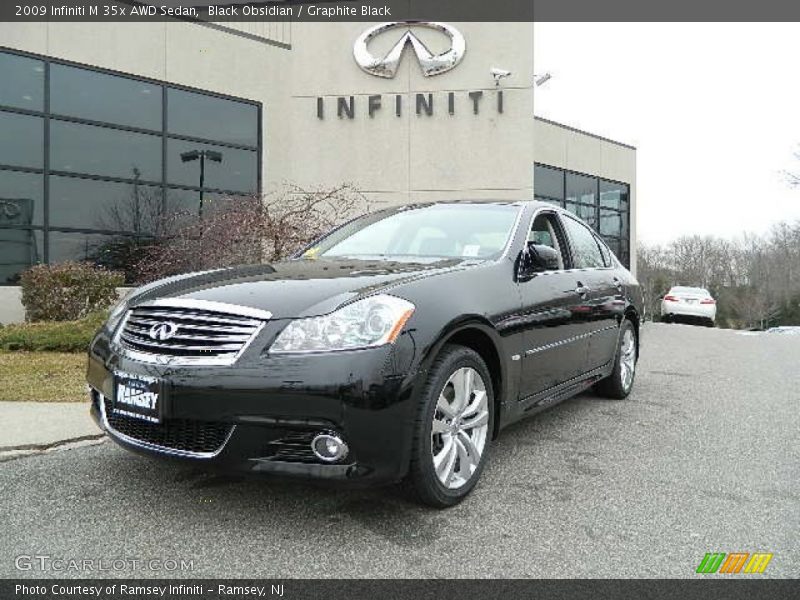 Black Obsidian / Graphite Black 2009 Infiniti M 35x AWD Sedan