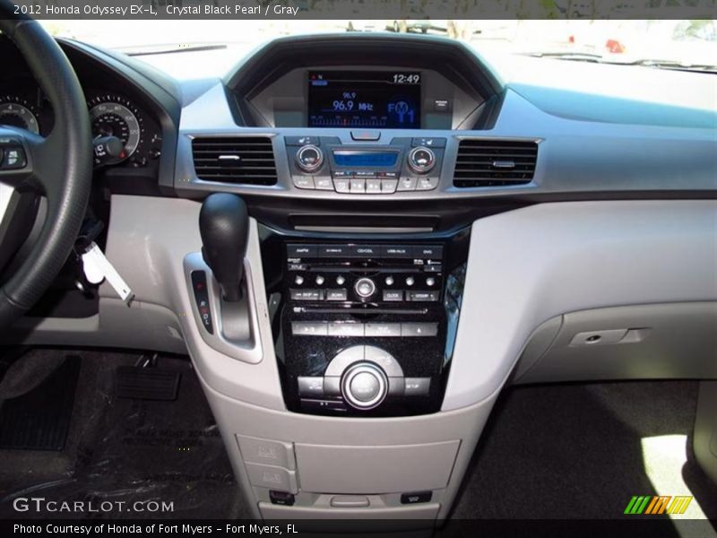 Crystal Black Pearl / Gray 2012 Honda Odyssey EX-L