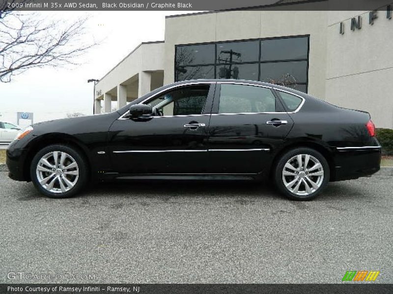 Black Obsidian / Graphite Black 2009 Infiniti M 35x AWD Sedan