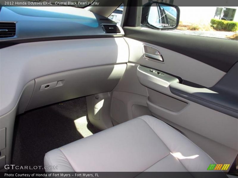 Crystal Black Pearl / Gray 2012 Honda Odyssey EX-L