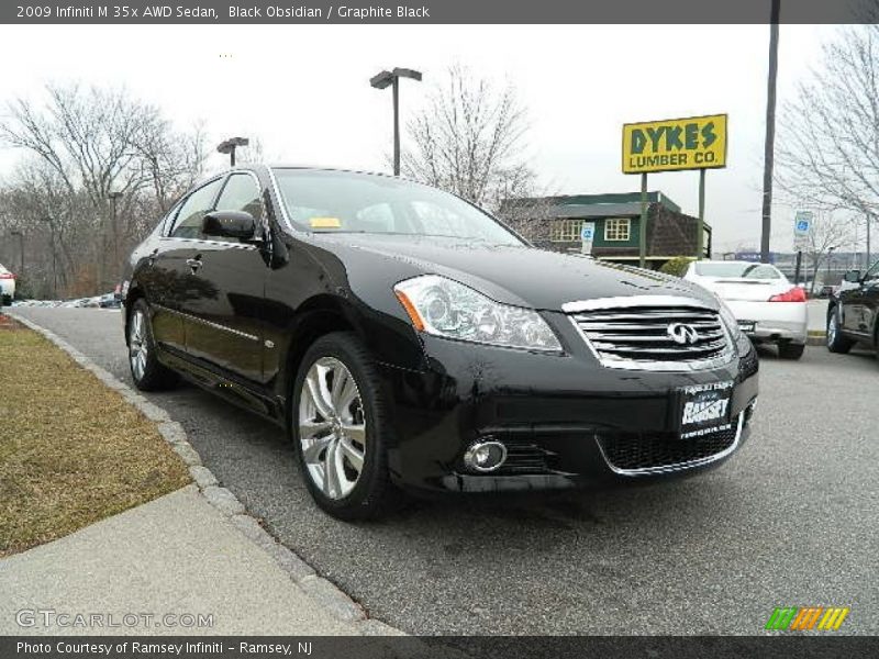 Black Obsidian / Graphite Black 2009 Infiniti M 35x AWD Sedan