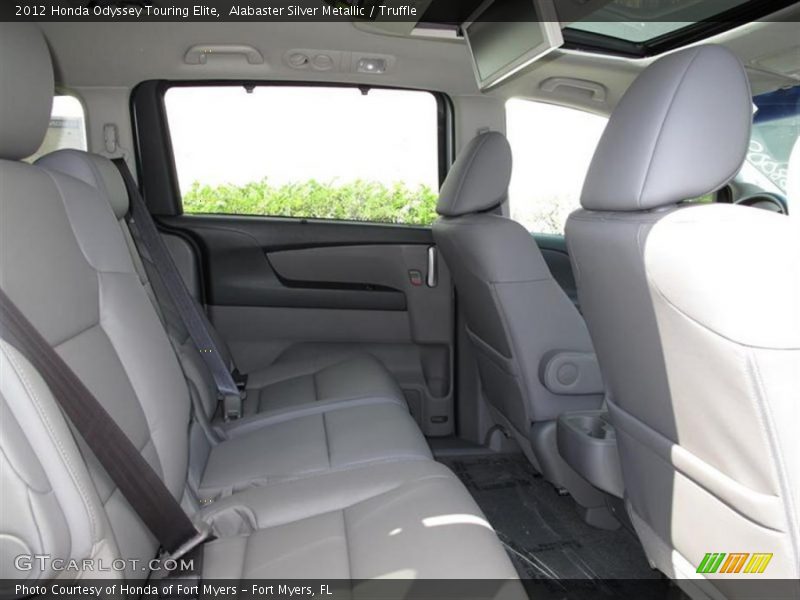 Alabaster Silver Metallic / Truffle 2012 Honda Odyssey Touring Elite