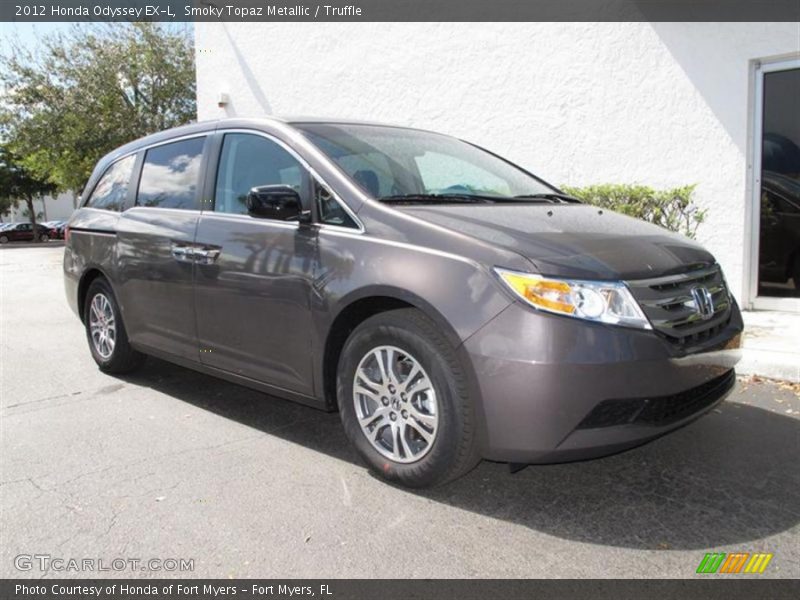 Smoky Topaz Metallic / Truffle 2012 Honda Odyssey EX-L