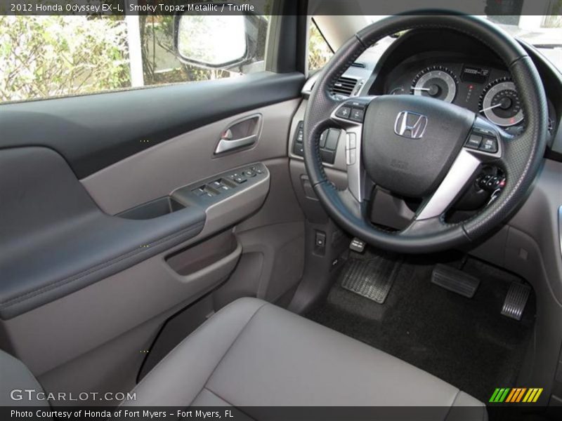 Smoky Topaz Metallic / Truffle 2012 Honda Odyssey EX-L