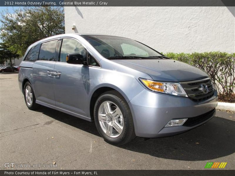 Celestial Blue Metallic / Gray 2012 Honda Odyssey Touring