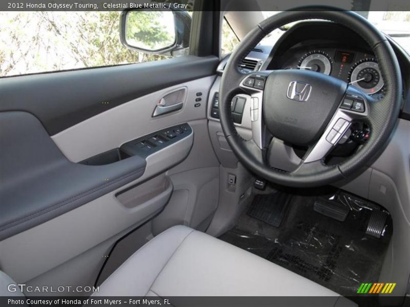 Celestial Blue Metallic / Gray 2012 Honda Odyssey Touring