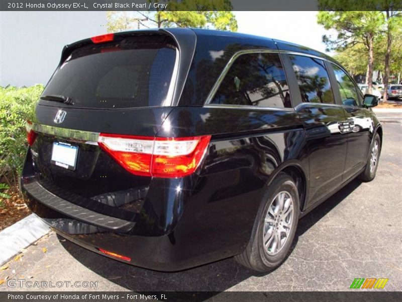 Crystal Black Pearl / Gray 2012 Honda Odyssey EX-L