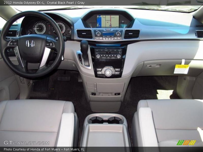 Crystal Black Pearl / Gray 2012 Honda Odyssey EX-L