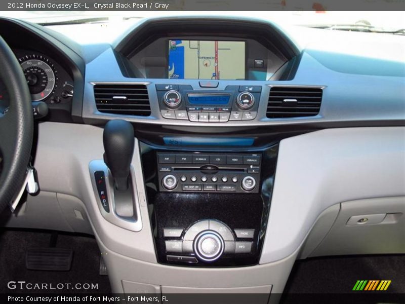 Crystal Black Pearl / Gray 2012 Honda Odyssey EX-L