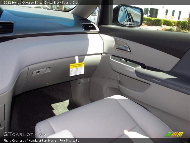 Crystal Black Pearl / Gray 2012 Honda Odyssey EX-L