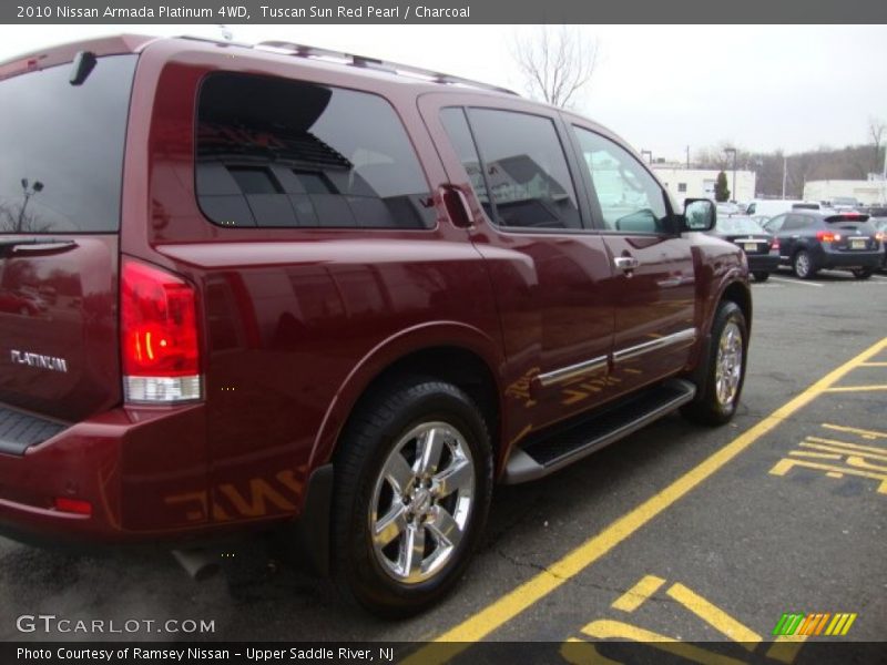 Tuscan Sun Red Pearl / Charcoal 2010 Nissan Armada Platinum 4WD