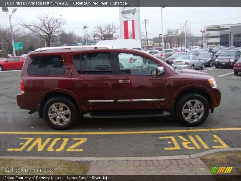 Tuscan Sun Red Pearl / Charcoal 2010 Nissan Armada Platinum 4WD