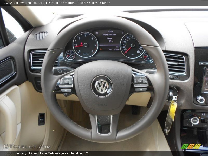 Black / Cornsilk Beige 2012 Volkswagen Touareg TDI Sport 4XMotion