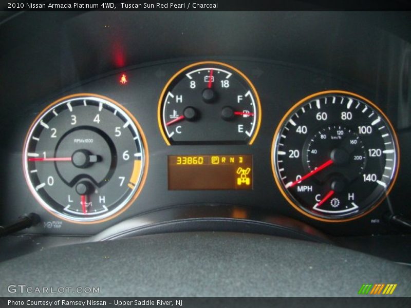  2010 Armada Platinum 4WD Platinum 4WD Gauges