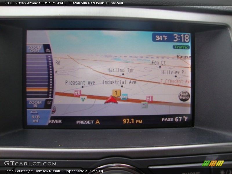 Tuscan Sun Red Pearl / Charcoal 2010 Nissan Armada Platinum 4WD