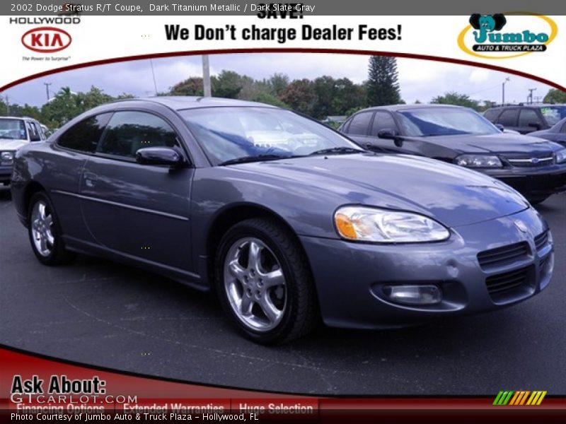 Dark Titanium Metallic / Dark Slate Gray 2002 Dodge Stratus R/T Coupe
