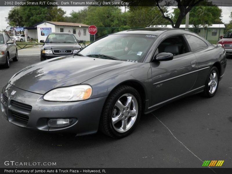 Dark Titanium Metallic / Dark Slate Gray 2002 Dodge Stratus R/T Coupe
