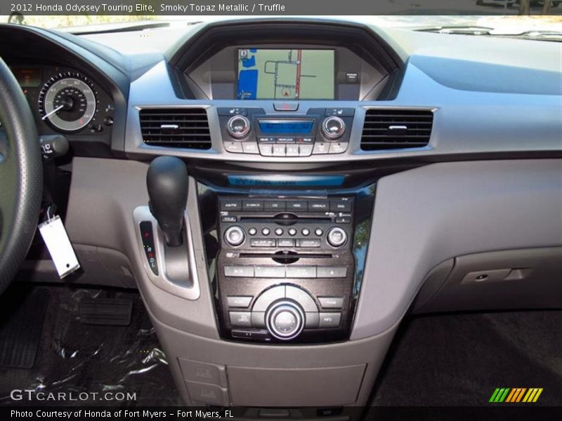 Smoky Topaz Metallic / Truffle 2012 Honda Odyssey Touring Elite