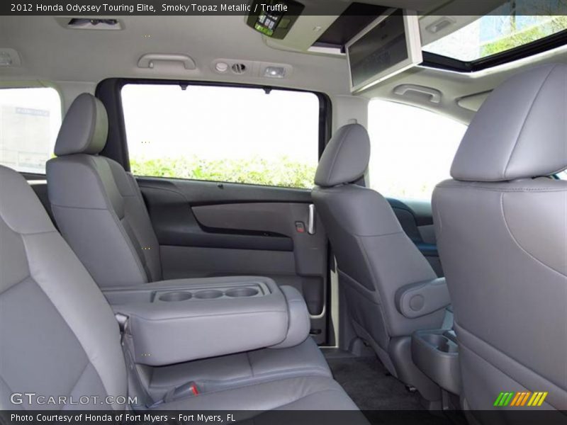 Smoky Topaz Metallic / Truffle 2012 Honda Odyssey Touring Elite