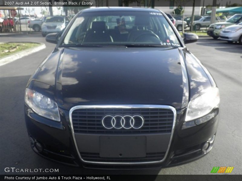 Brilliant Black / Ebony 2007 Audi A4 2.0T Sedan
