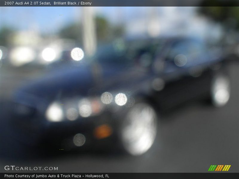 Brilliant Black / Ebony 2007 Audi A4 2.0T Sedan