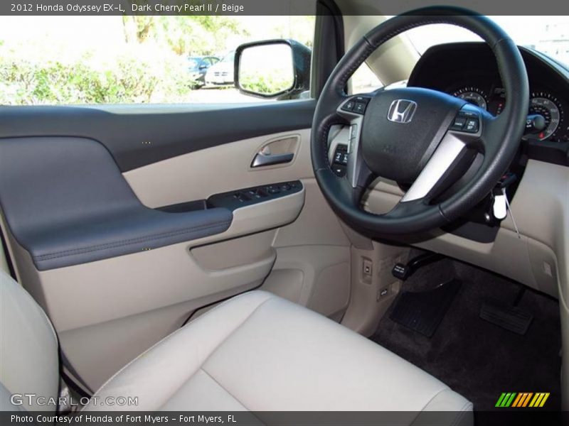  2012 Odyssey EX-L Beige Interior