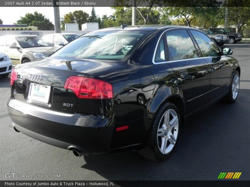Brilliant Black / Ebony 2007 Audi A4 2.0T Sedan