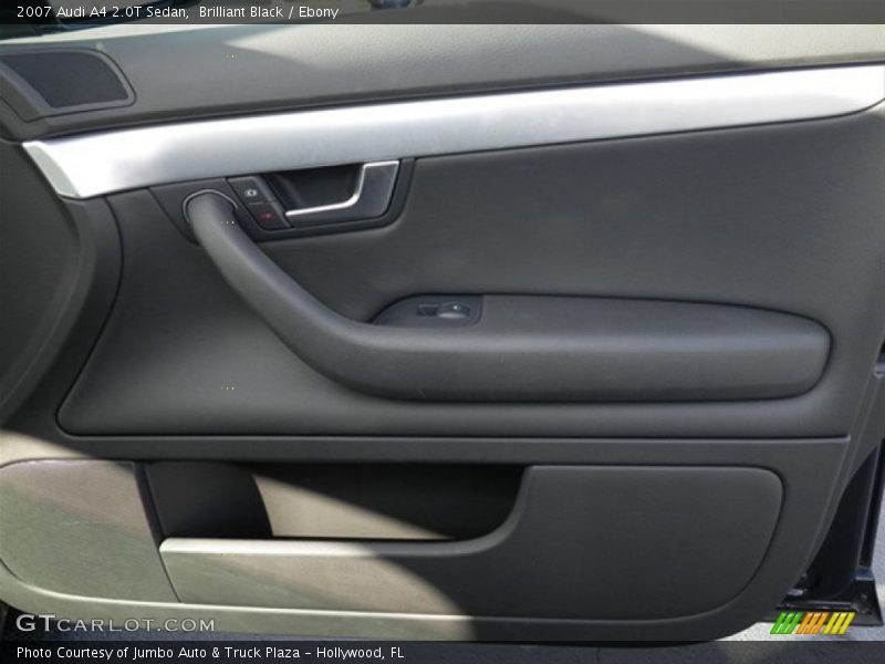 Brilliant Black / Ebony 2007 Audi A4 2.0T Sedan