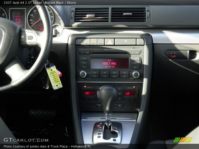 Brilliant Black / Ebony 2007 Audi A4 2.0T Sedan