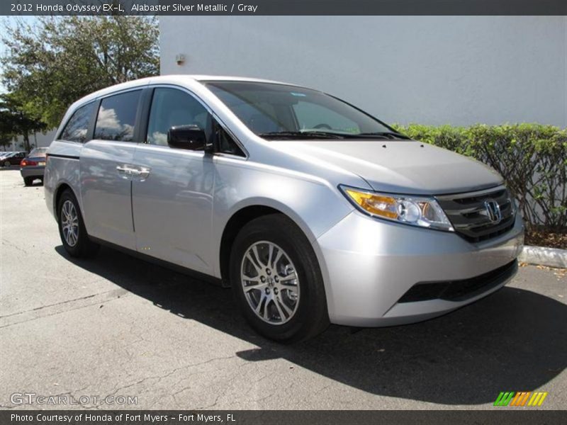 Alabaster Silver Metallic / Gray 2012 Honda Odyssey EX-L