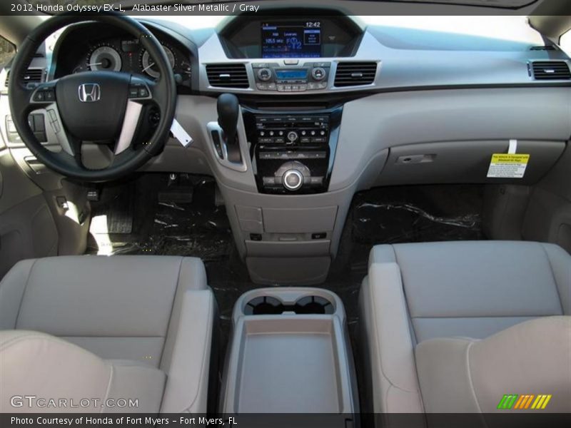 Alabaster Silver Metallic / Gray 2012 Honda Odyssey EX-L