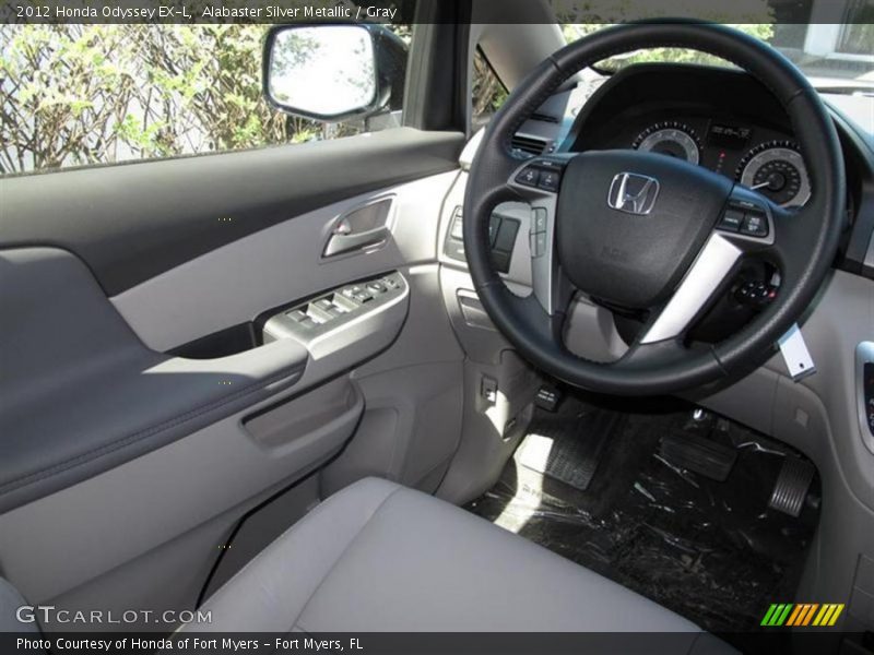 Alabaster Silver Metallic / Gray 2012 Honda Odyssey EX-L