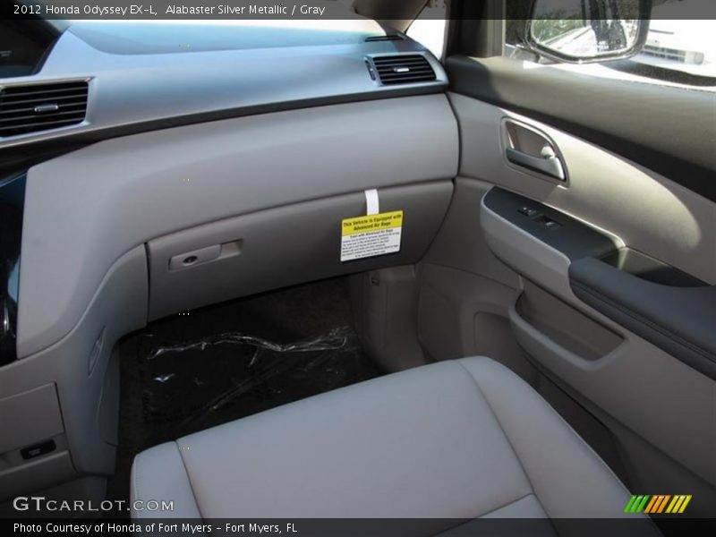 Alabaster Silver Metallic / Gray 2012 Honda Odyssey EX-L