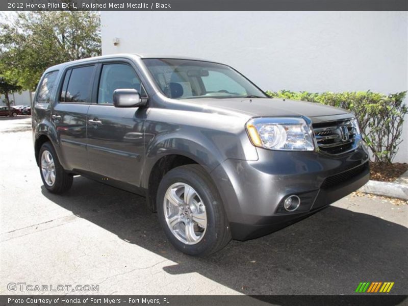 Polished Metal Metallic / Black 2012 Honda Pilot EX-L