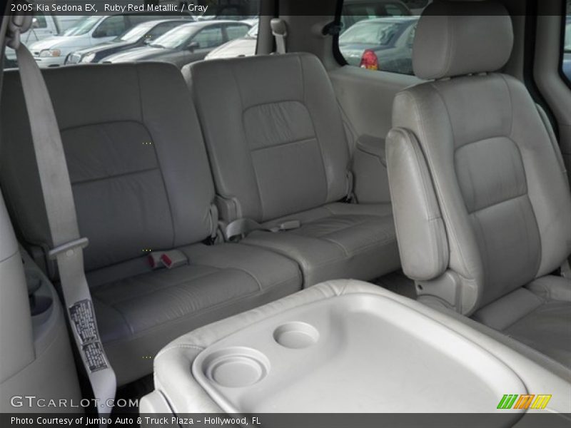 Ruby Red Metallic / Gray 2005 Kia Sedona EX