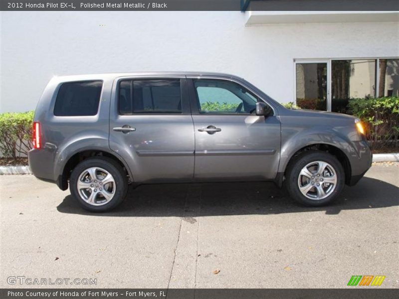 Polished Metal Metallic / Black 2012 Honda Pilot EX-L