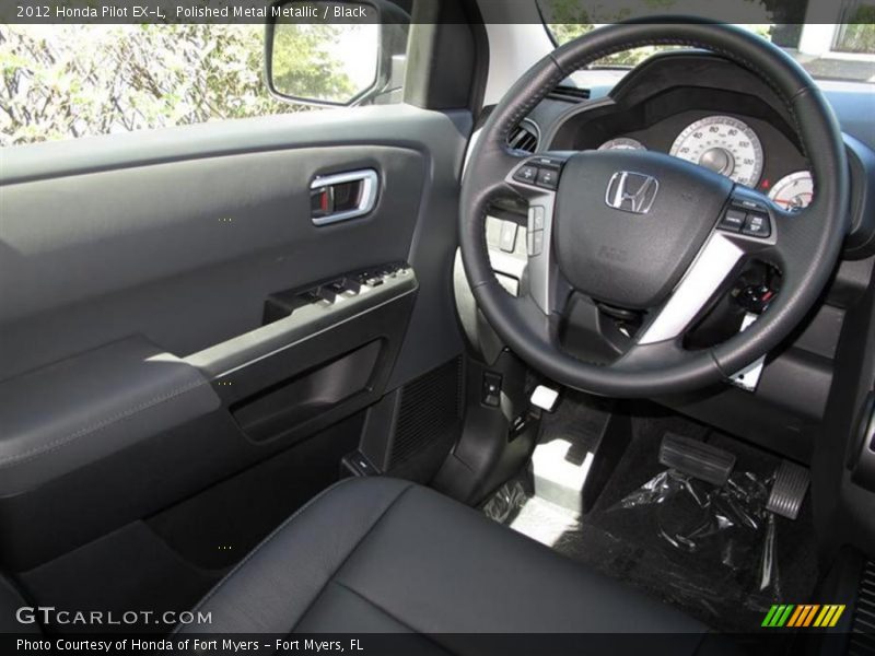 Polished Metal Metallic / Black 2012 Honda Pilot EX-L