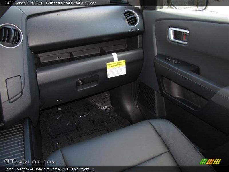 Polished Metal Metallic / Black 2012 Honda Pilot EX-L